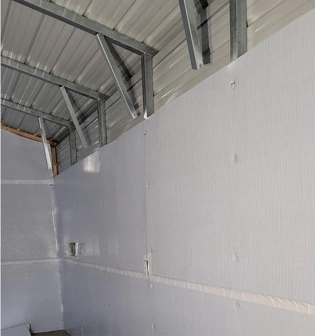 how to insulate a metal shed with foam board