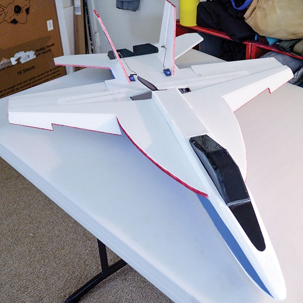 how to make an airplane out of foam board